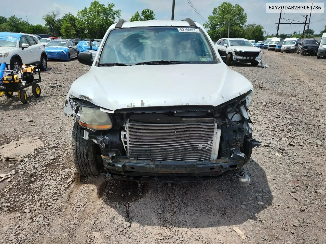 2011 Hyundai Santa Fe Gls VIN: 5XYZGDAB2BG059736 Lot: 62156055