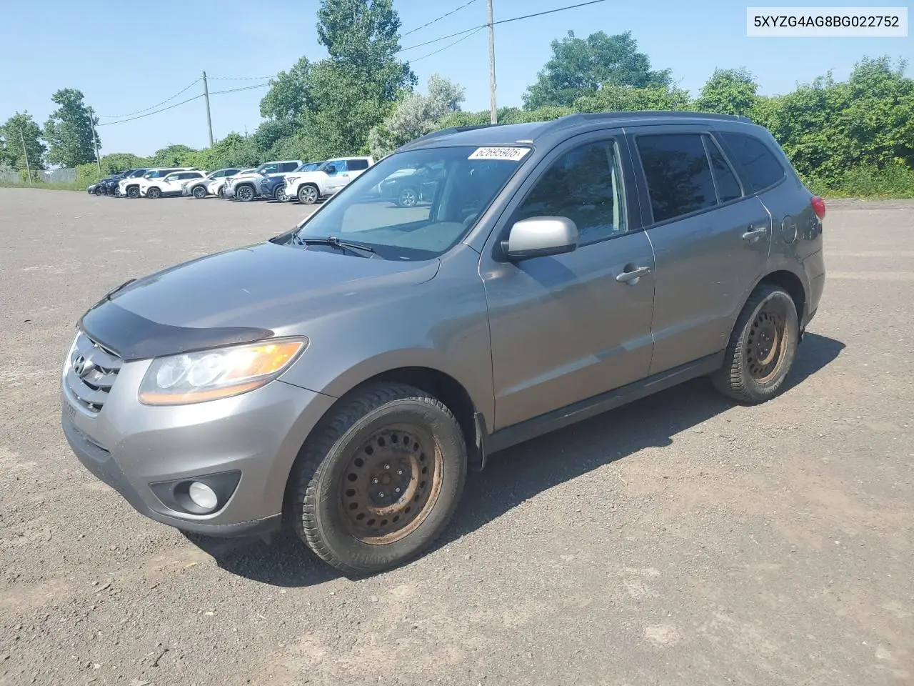 2011 Hyundai Santa Fe Gls VIN: 5XYZG4AG8BG022752 Lot: 62695905