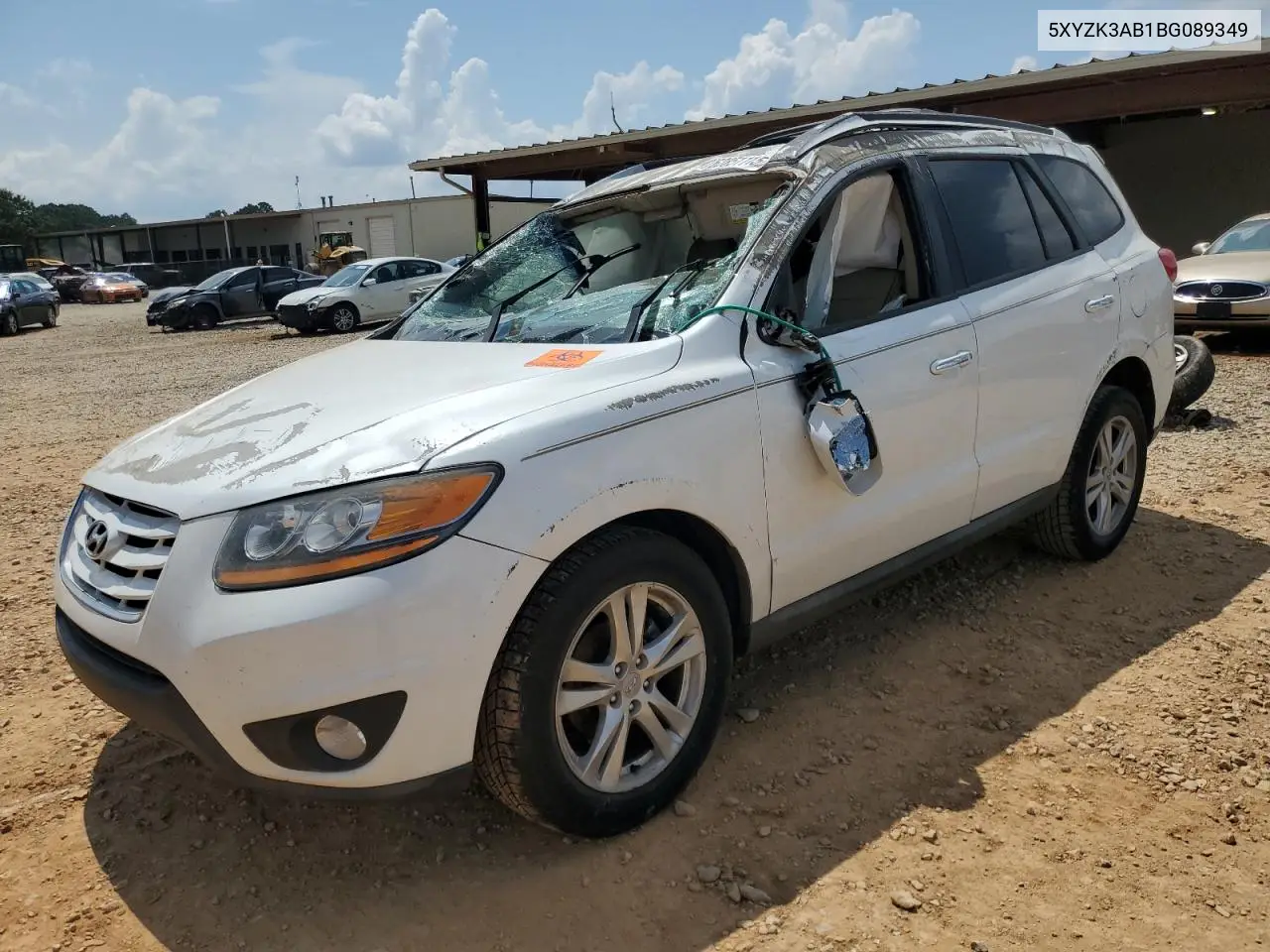 2011 Hyundai Santa Fe Limited VIN: 5XYZK3AB1BG089349 Lot: 62851115