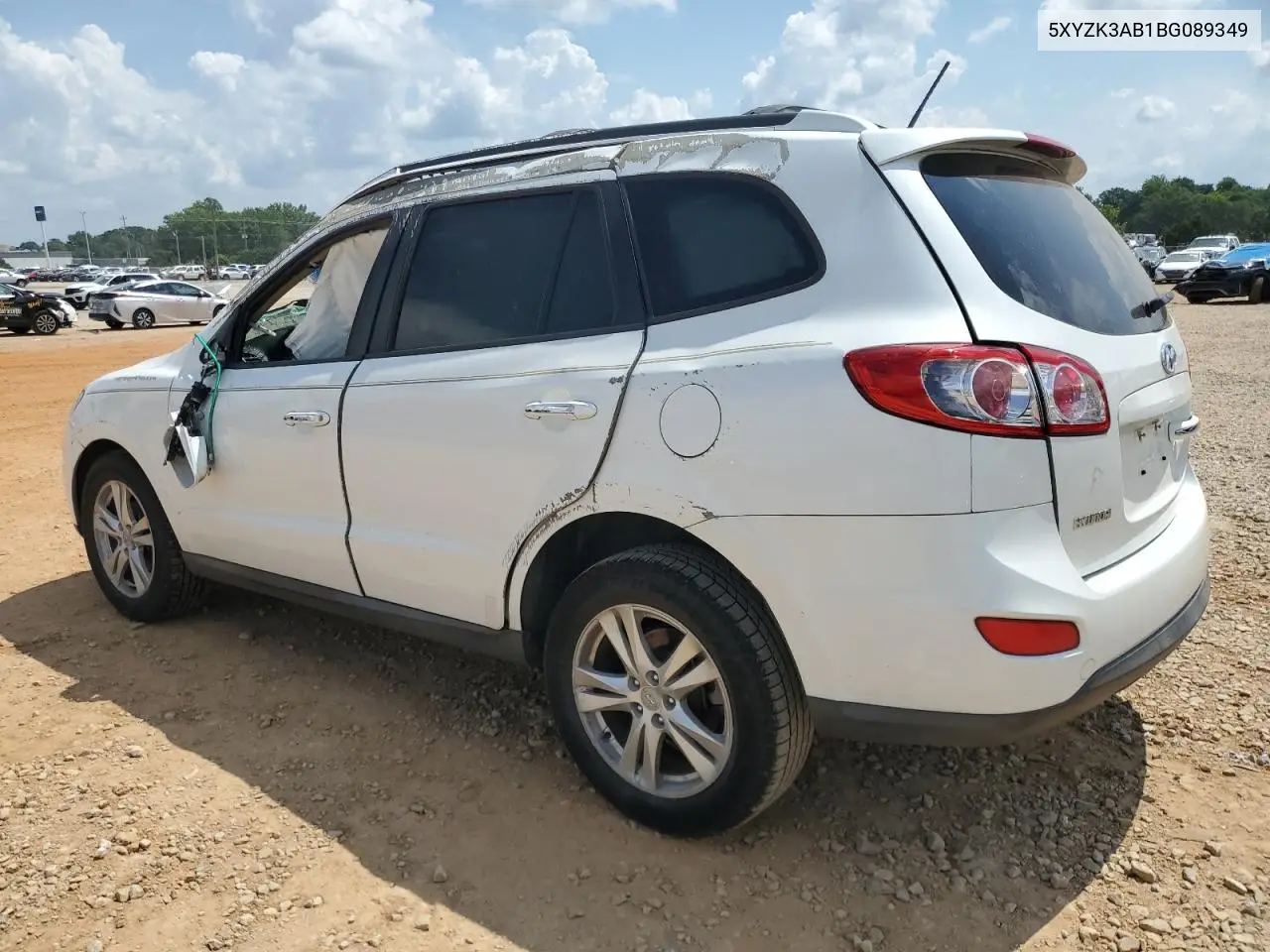 2011 Hyundai Santa Fe Limited VIN: 5XYZK3AB1BG089349 Lot: 62851115