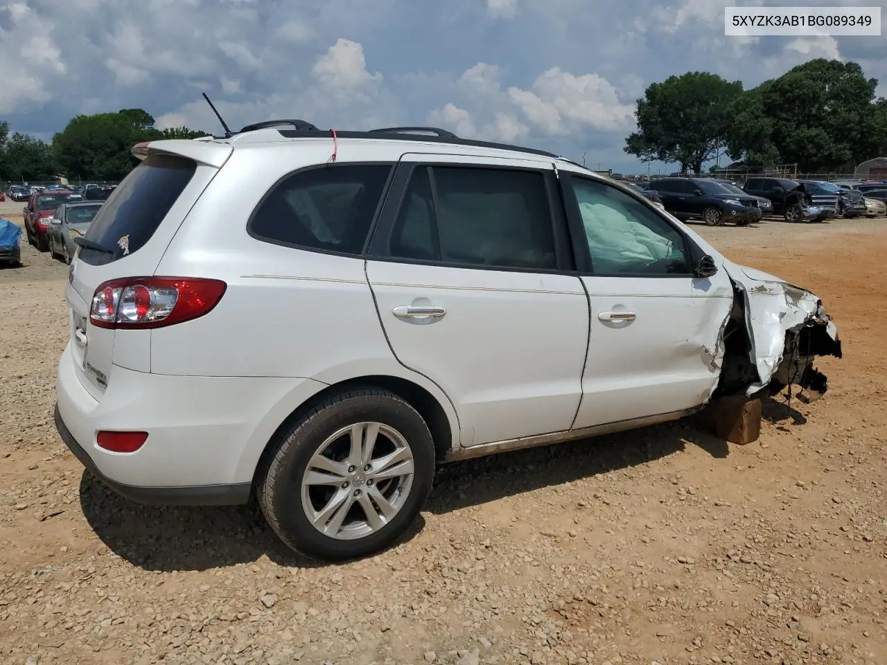 2011 Hyundai Santa Fe Limited VIN: 5XYZK3AB1BG089349 Lot: 62851115