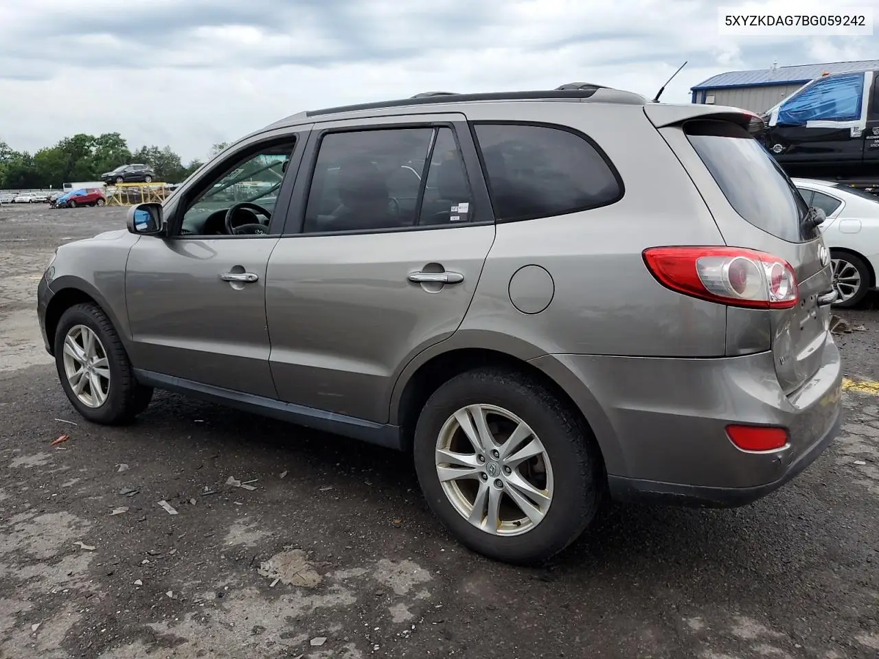 2011 Hyundai Santa Fe Limited VIN: 5XYZKDAG7BG059242 Lot: 62931245