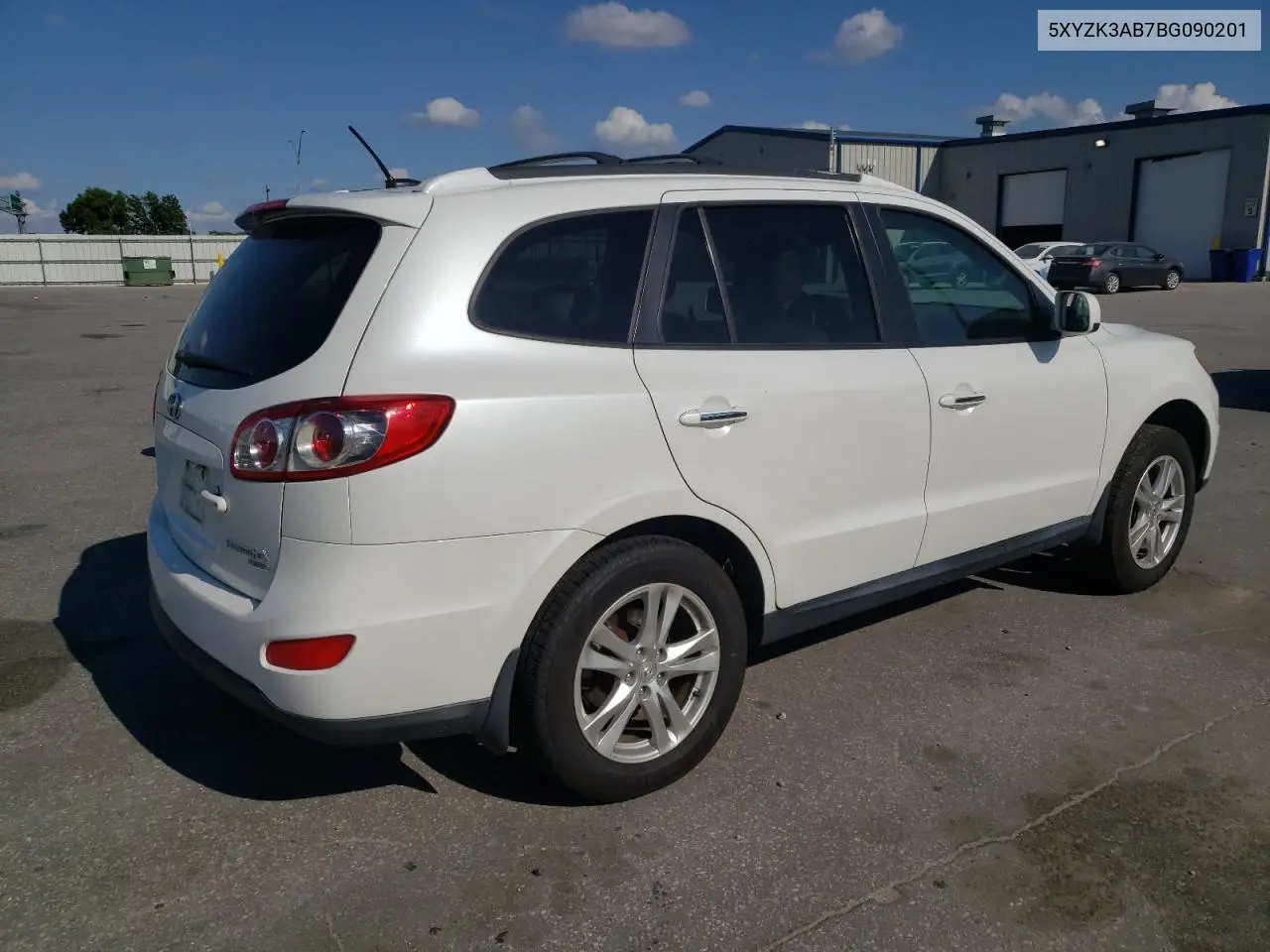2011 Hyundai Santa Fe Limited VIN: 5XYZK3AB7BG090201 Lot: 63316875