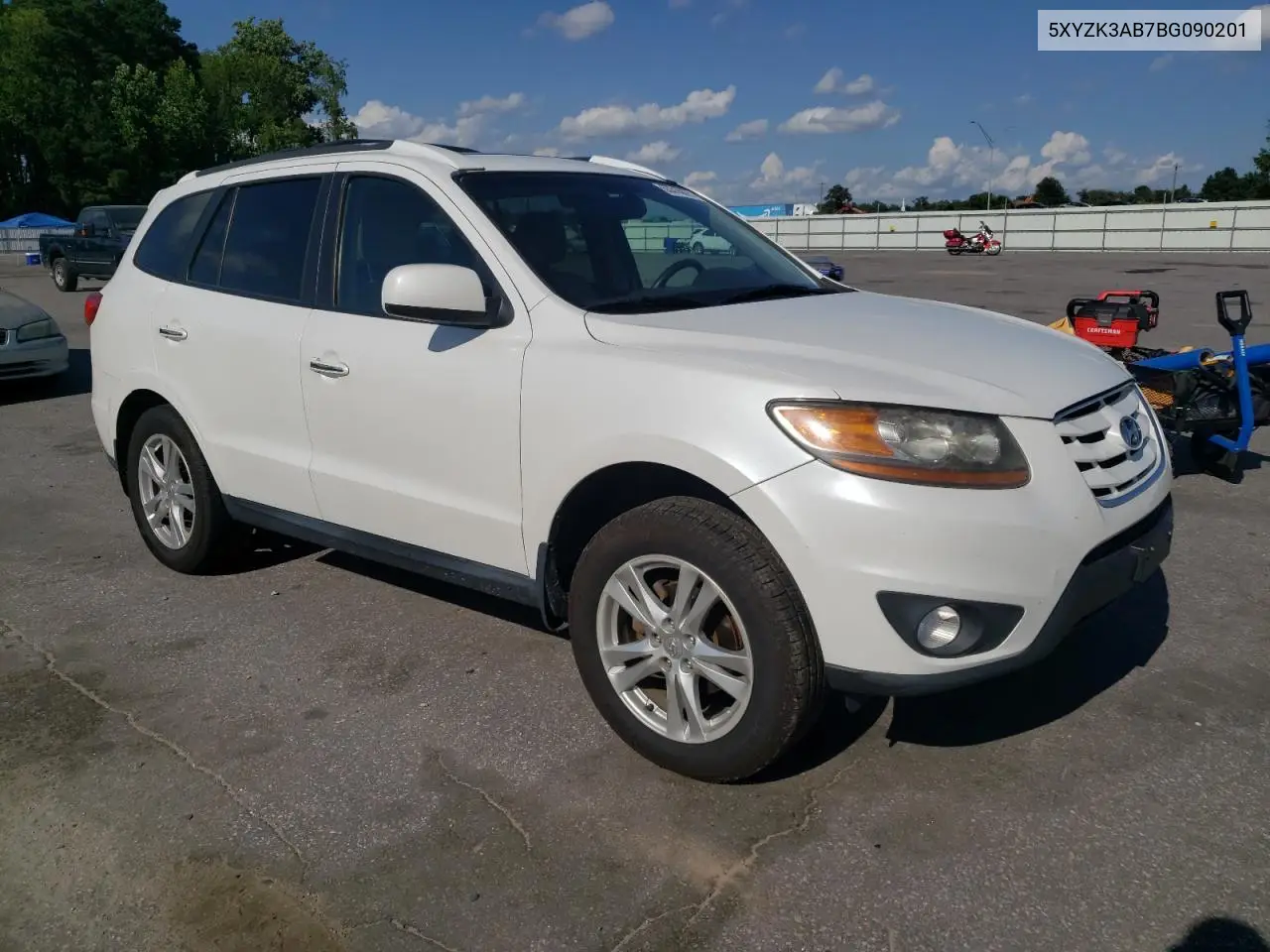 2011 Hyundai Santa Fe Limited VIN: 5XYZK3AB7BG090201 Lot: 63316875