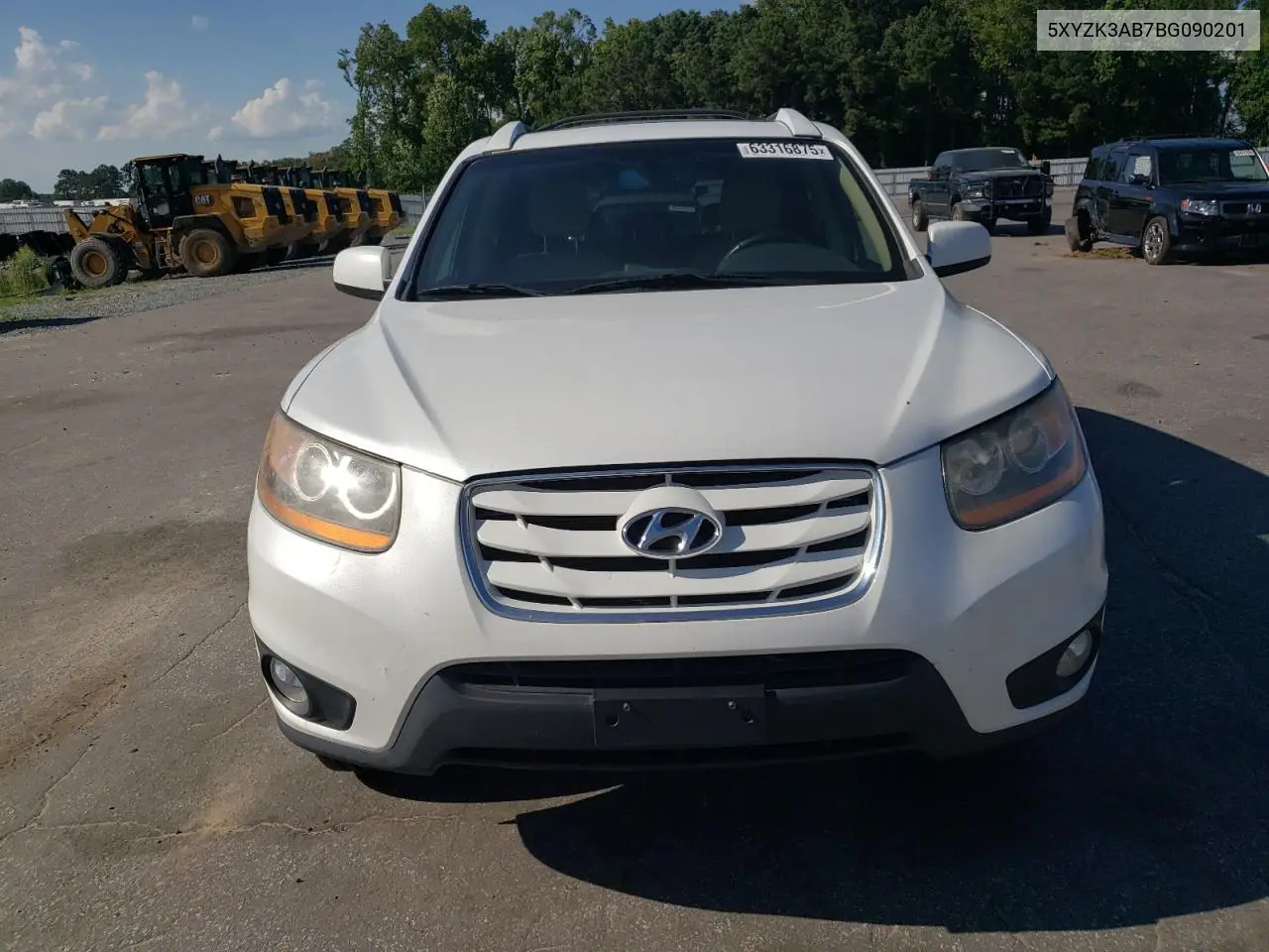 2011 Hyundai Santa Fe Limited VIN: 5XYZK3AB7BG090201 Lot: 63316875