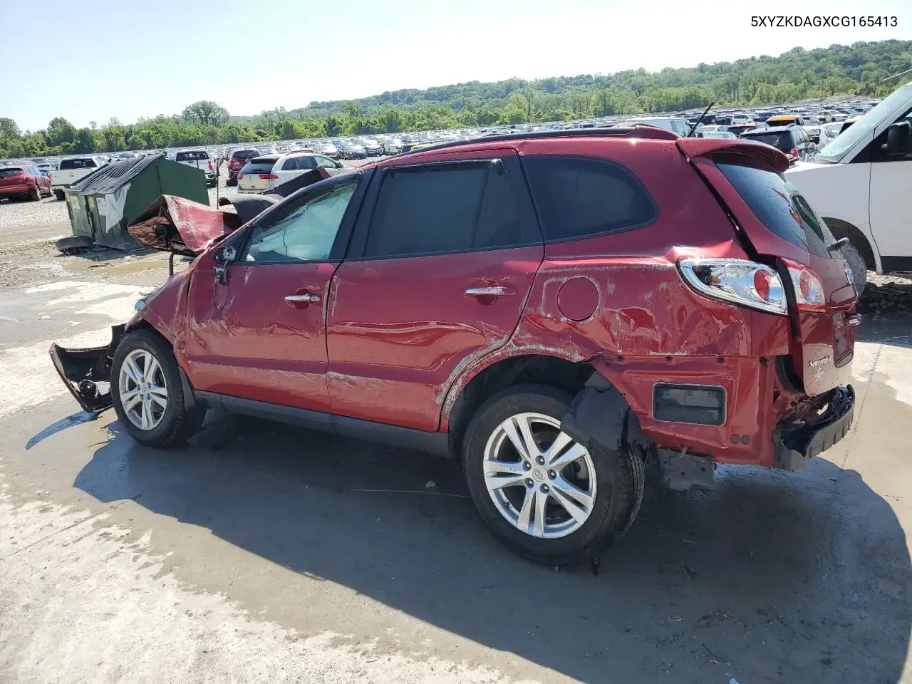 2012 Hyundai Santa Fe Limited VIN: 5XYZKDAGXCG165413 Lot: 56887095