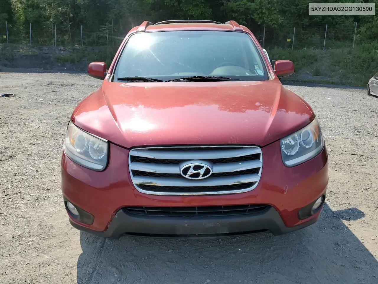 2012 Hyundai Santa Fe Se VIN: 5XYZHDAG2CG130590 Lot: 59874385