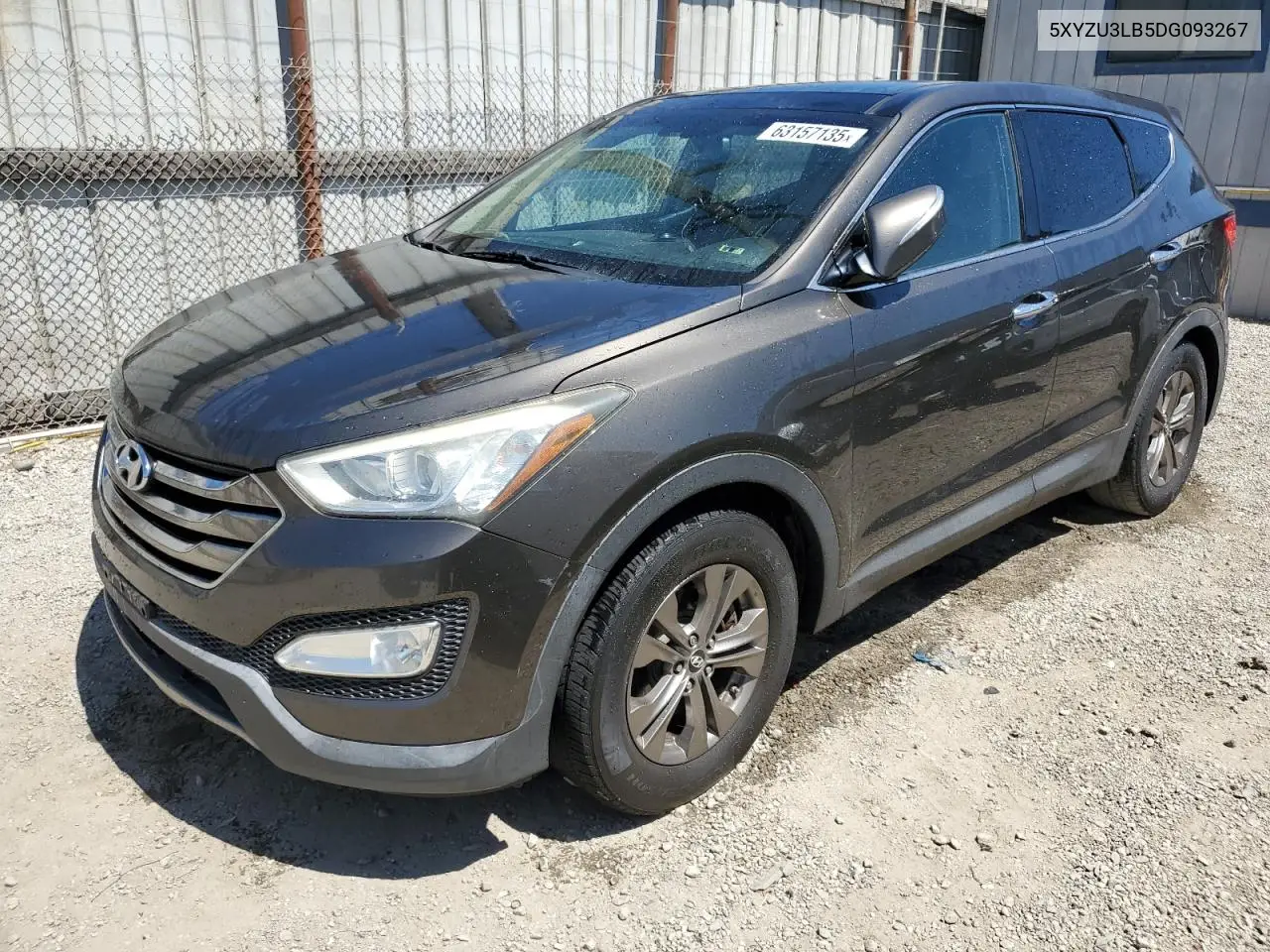 2013 Hyundai Santa Fe Sport VIN: 5XYZU3LB5DG093267 Lot: 63157135