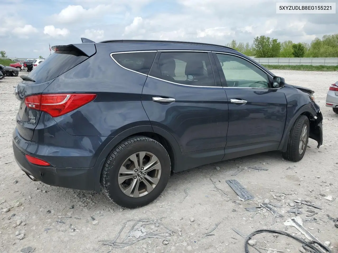 2014 Hyundai Santa Fe Sport VIN: 5XYZUDLB8EG155221 Lot: 56550695