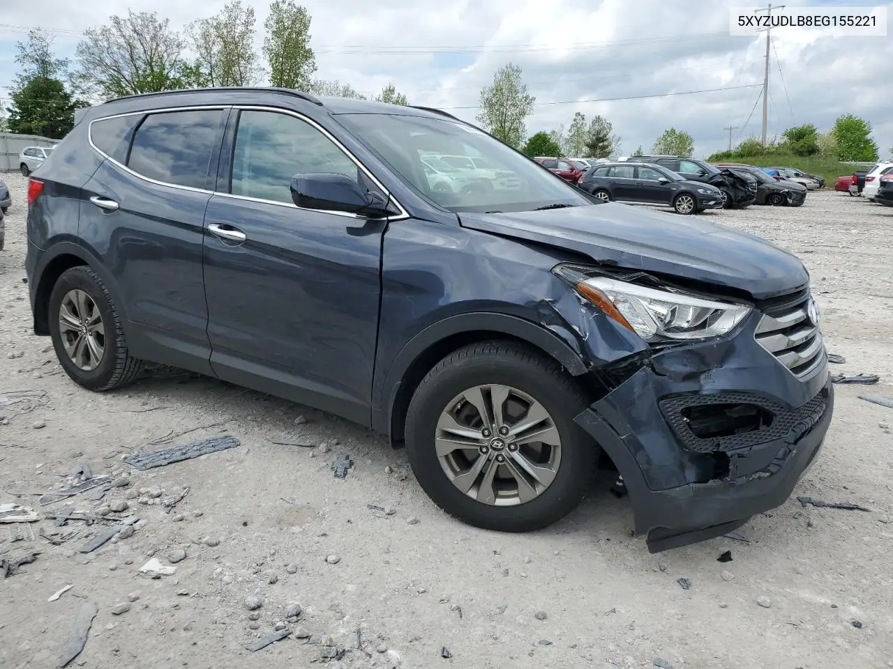2014 Hyundai Santa Fe Sport VIN: 5XYZUDLB8EG155221 Lot: 56550695