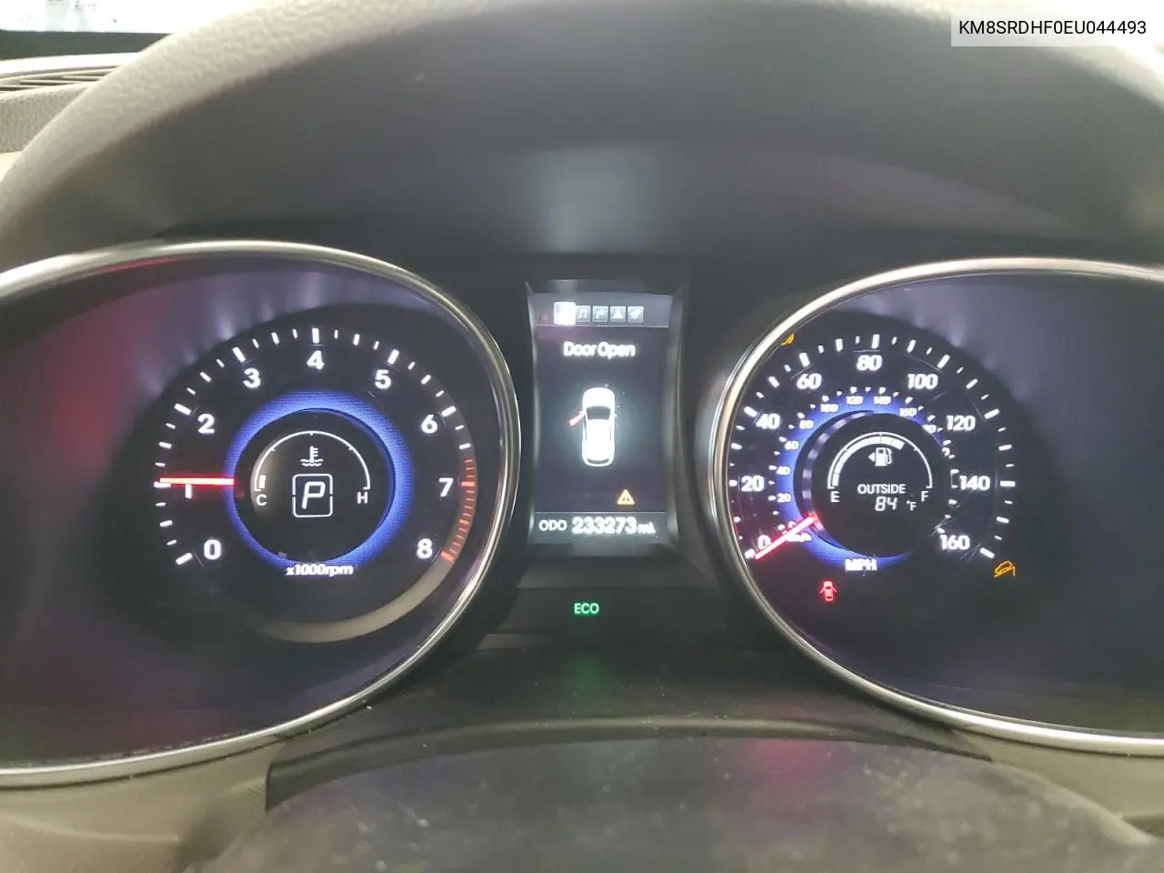 2014 Hyundai Santa Fe Gls VIN: KM8SRDHF0EU044493 Lot: 62867345