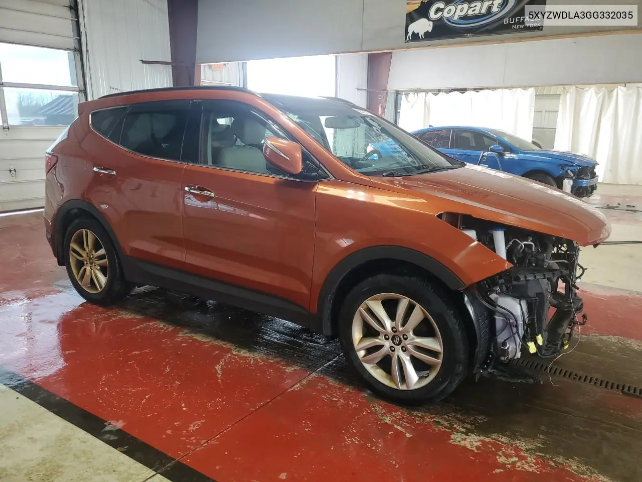 2016 Hyundai Santa Fe Sport VIN: 5XYZWDLA3GG332035 Lot: 56315775