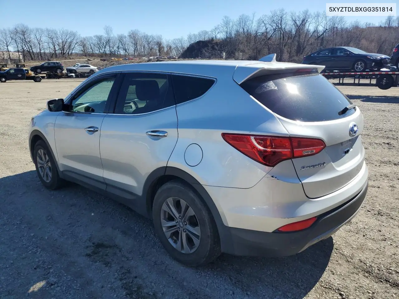 2016 Hyundai Santa Fe Sport VIN: 5XYZTDLBXGG351814 Lot: 57256605