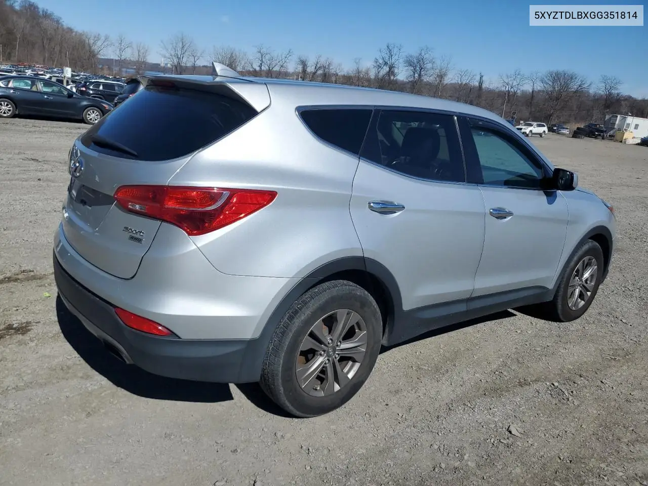 2016 Hyundai Santa Fe Sport VIN: 5XYZTDLBXGG351814 Lot: 57256605