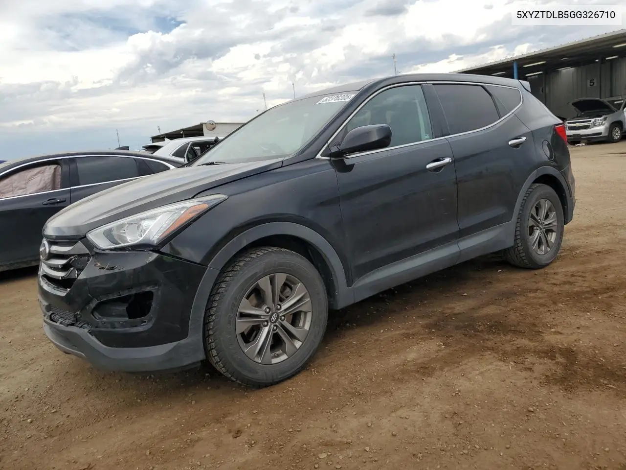 2016 Hyundai Santa Fe Sport VIN: 5XYZTDLB5GG326710 Lot: 62376205