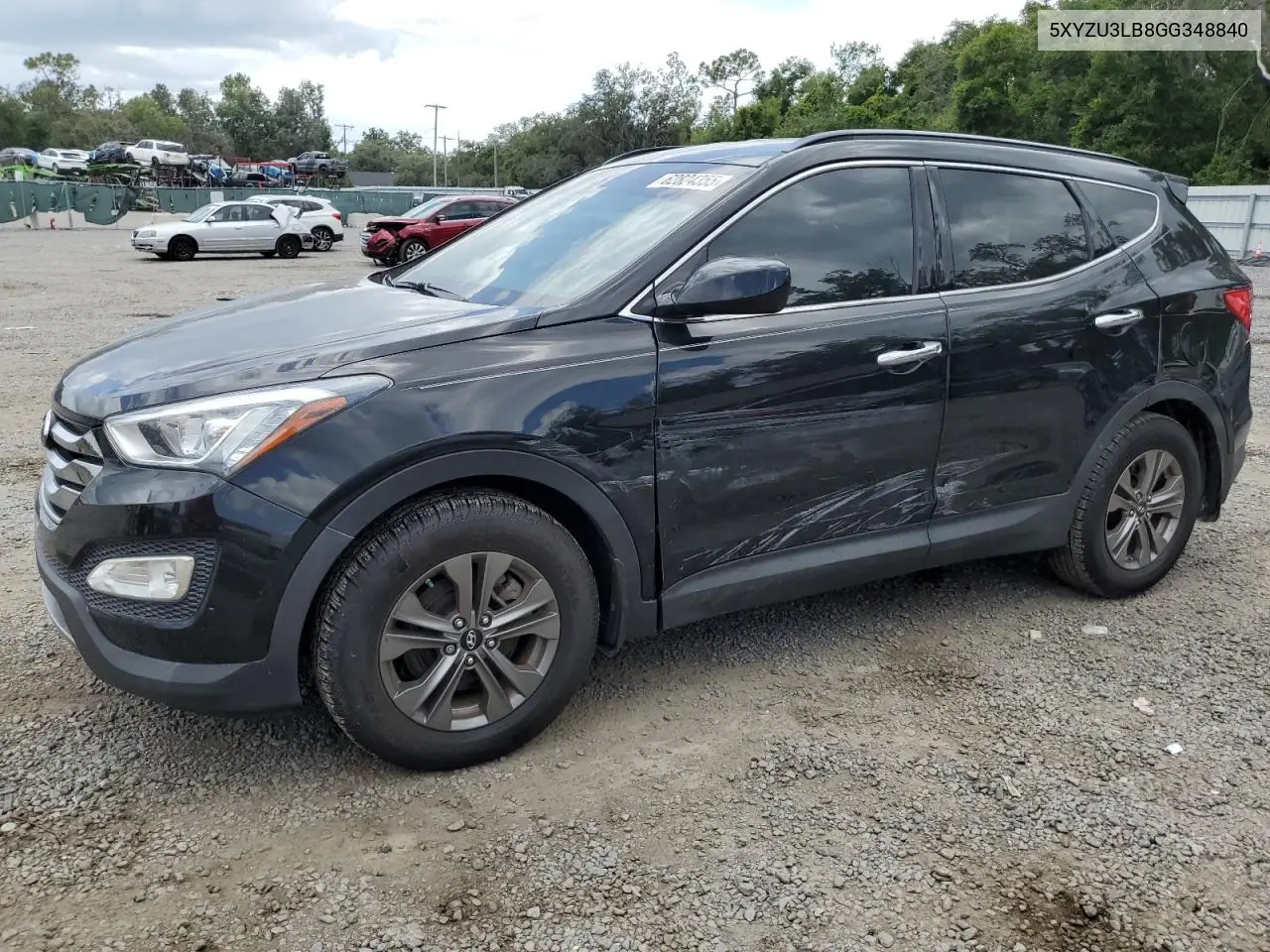 2016 Hyundai Santa Fe Sport VIN: 5XYZU3LB8GG348840 Lot: 62824355