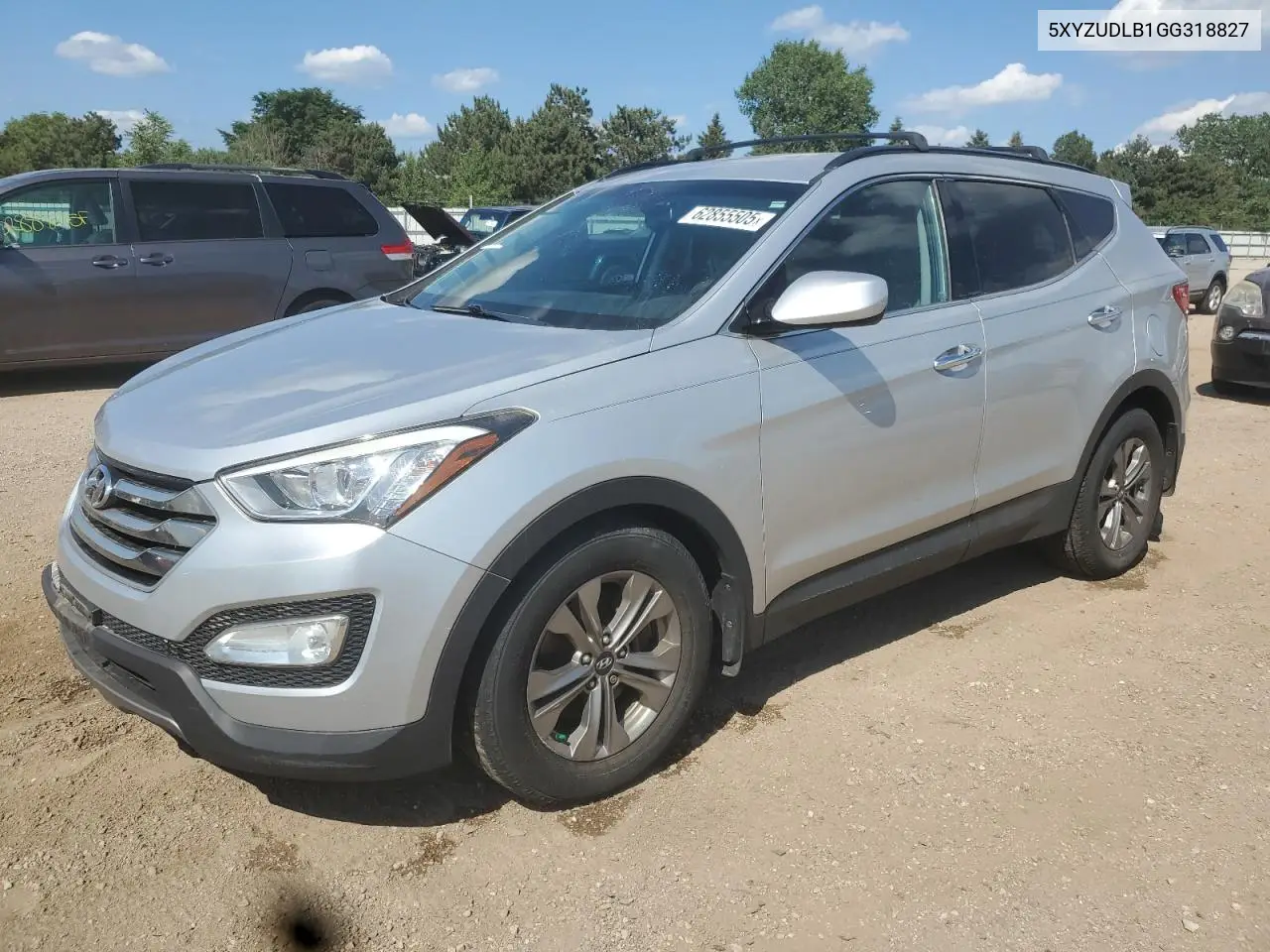 2016 Hyundai Santa Fe Sport VIN: 5XYZUDLB1GG318827 Lot: 62855505