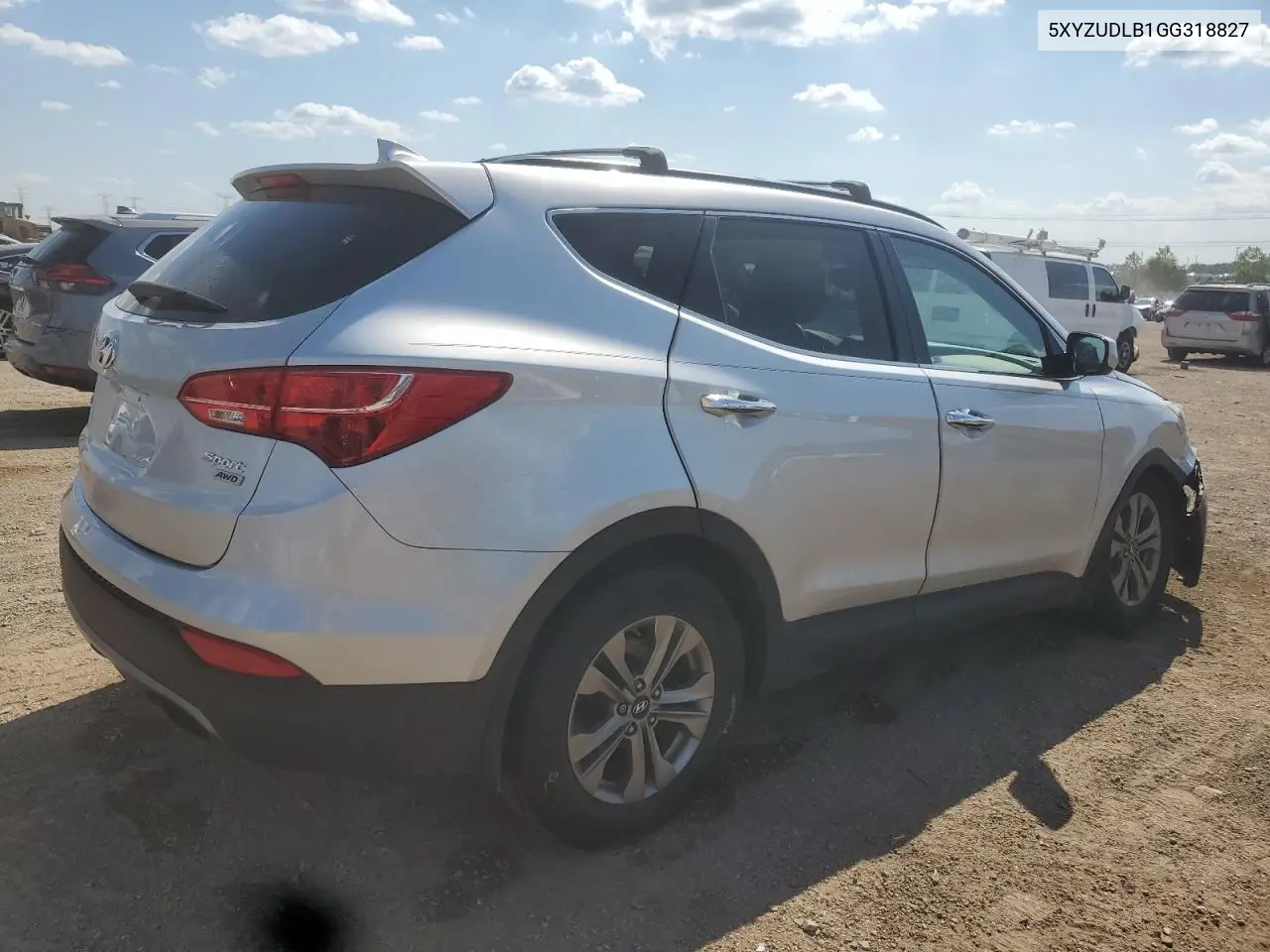 2016 Hyundai Santa Fe Sport VIN: 5XYZUDLB1GG318827 Lot: 62855505