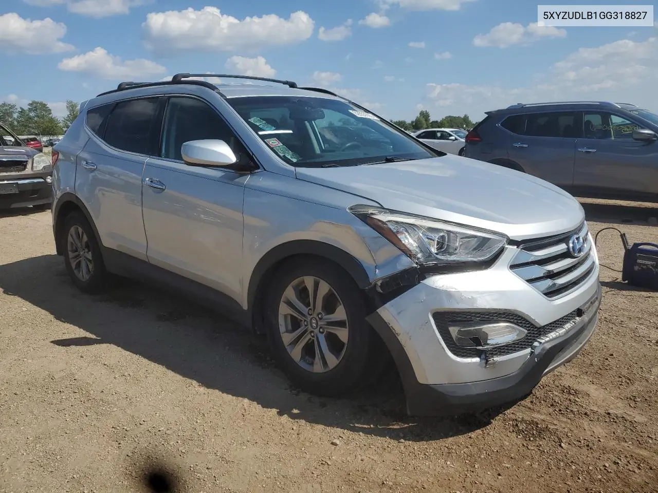 2016 Hyundai Santa Fe Sport VIN: 5XYZUDLB1GG318827 Lot: 62855505