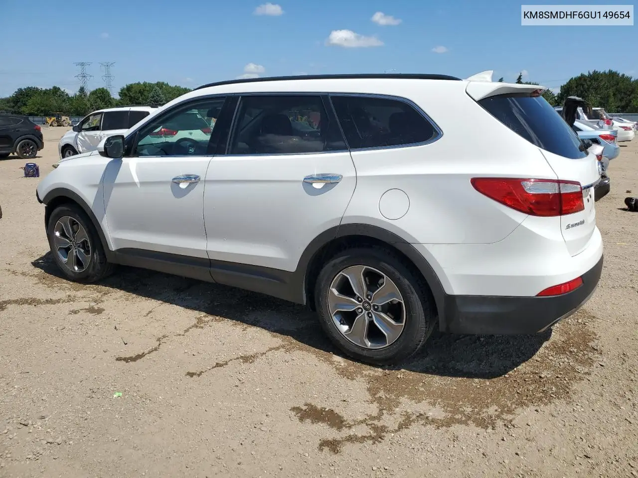 2016 Hyundai Santa Fe Se VIN: KM8SMDHF6GU149654 Lot: 62940015