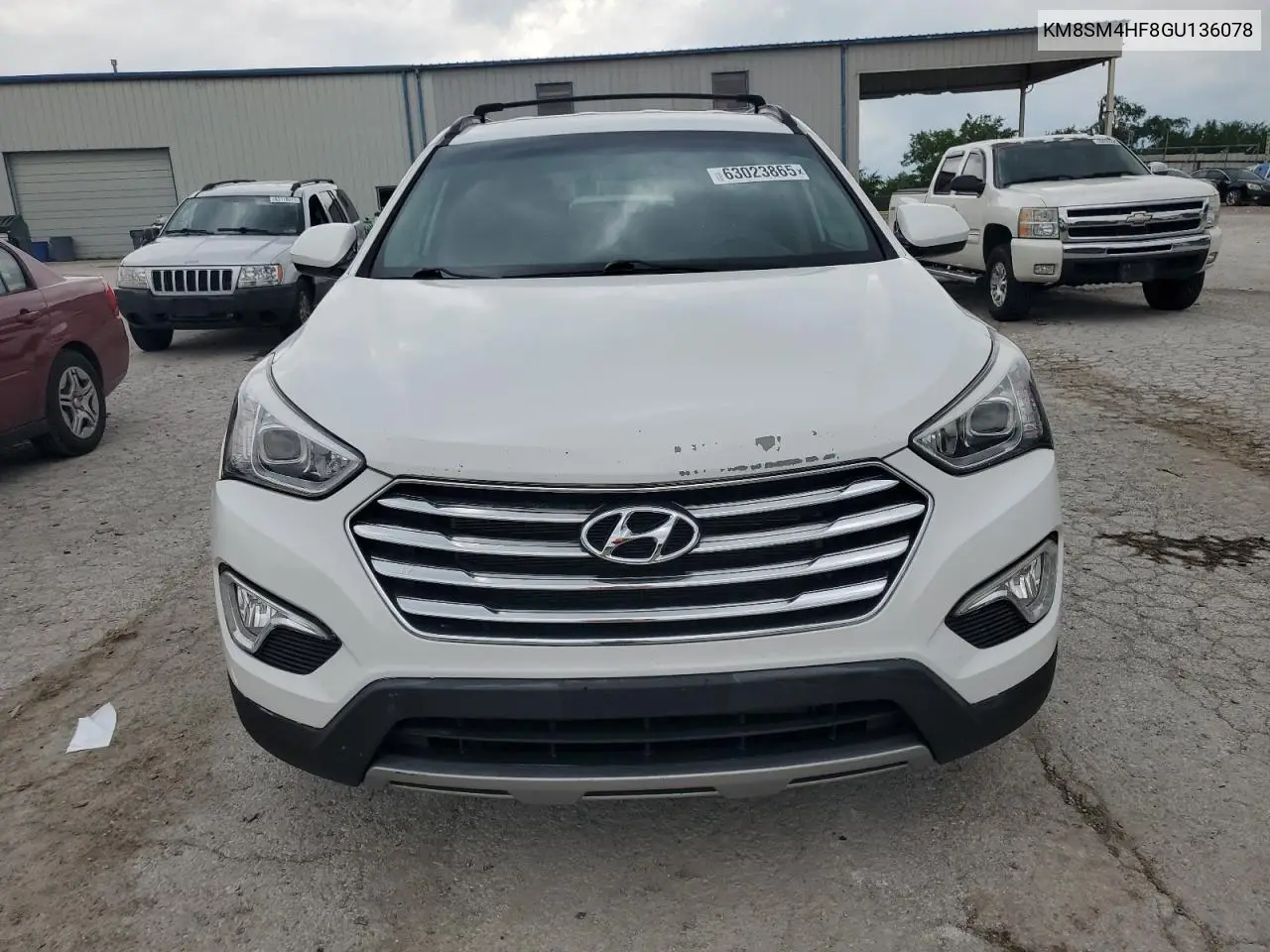 2016 Hyundai Santa Fe Se VIN: KM8SM4HF8GU136078 Lot: 63023865