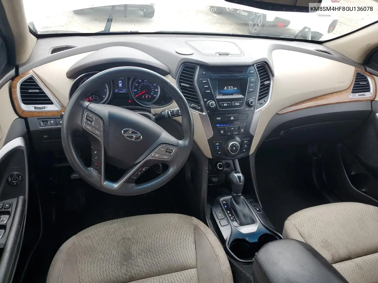 2016 Hyundai Santa Fe Se VIN: KM8SM4HF8GU136078 Lot: 63023865