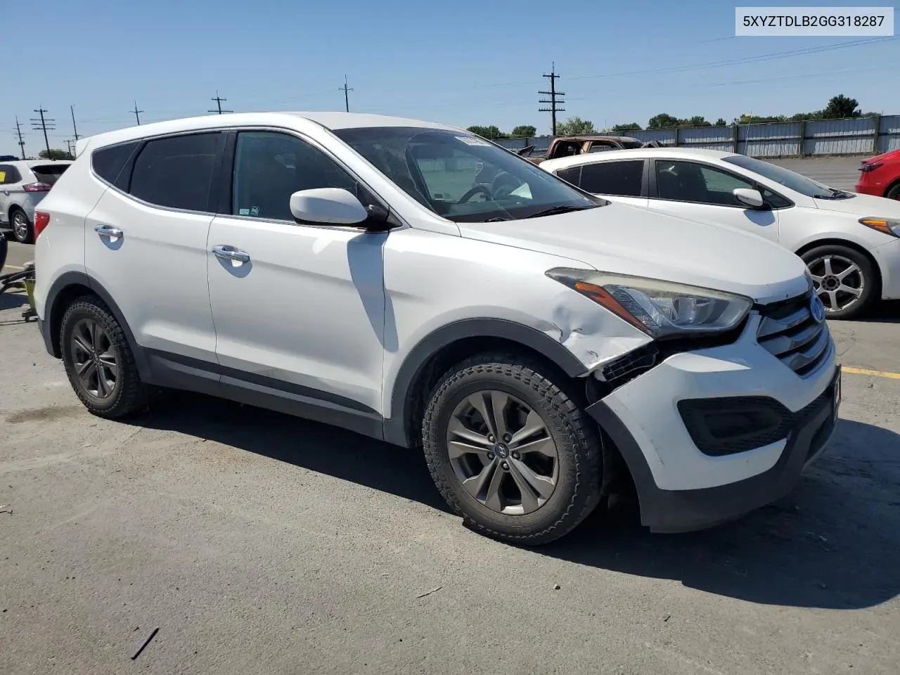 2016 Hyundai Santa Fe Sport VIN: 5XYZTDLB2GG318287 Lot: 63037585