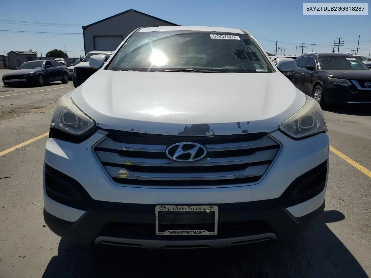 2016 Hyundai Santa Fe Sport VIN: 5XYZTDLB2GG318287 Lot: 63037585