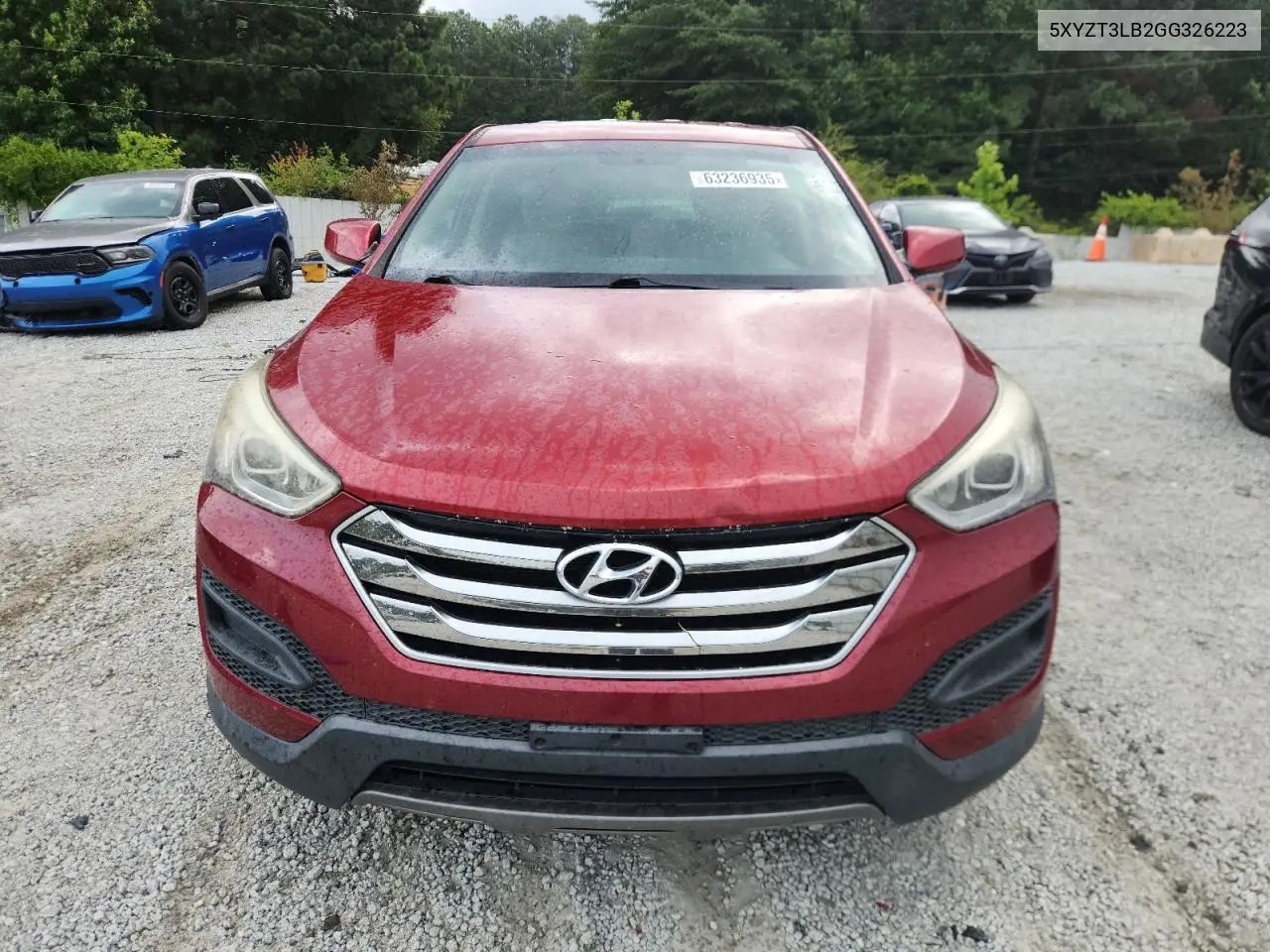 2016 Hyundai Santa Fe Sport VIN: 5XYZT3LB2GG326223 Lot: 63236935