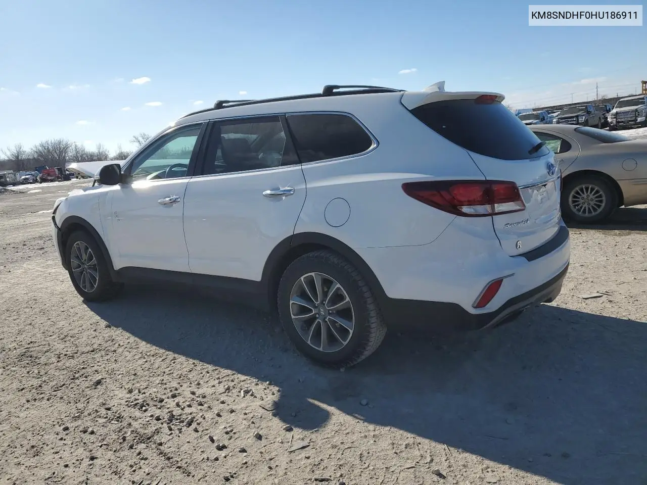 2017 Hyundai Santa Fe Se VIN: KM8SNDHF0HU186911 Lot: 42342135