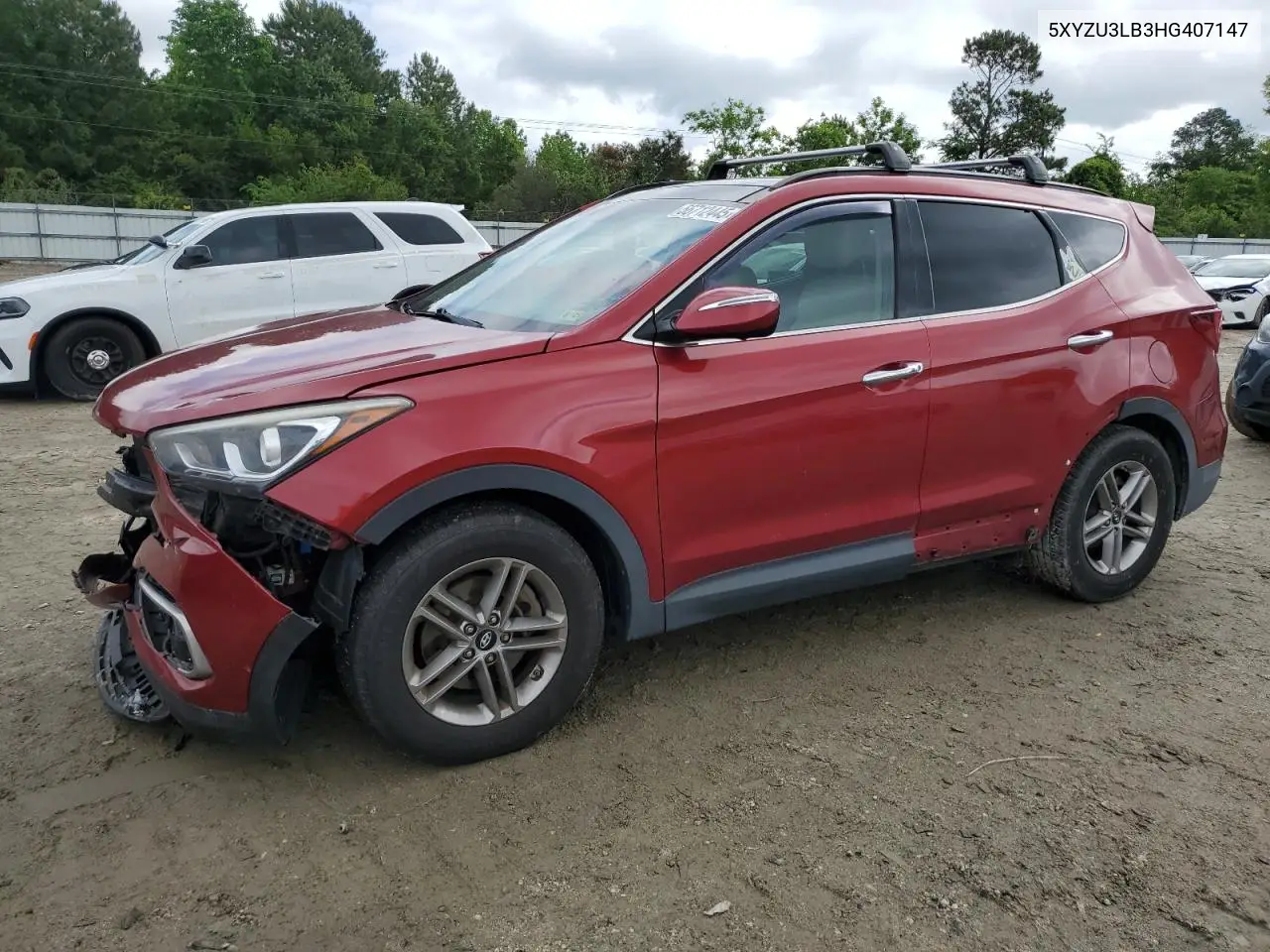 2017 Hyundai Santa Fe Sport VIN: 5XYZU3LB3HG407147 Lot: 56712445