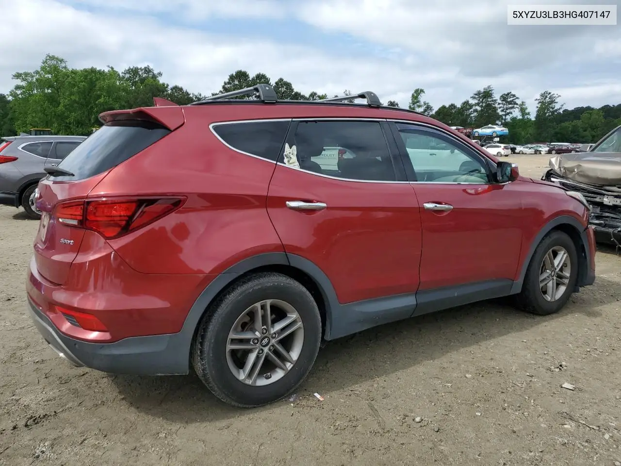 2017 Hyundai Santa Fe Sport VIN: 5XYZU3LB3HG407147 Lot: 56712445