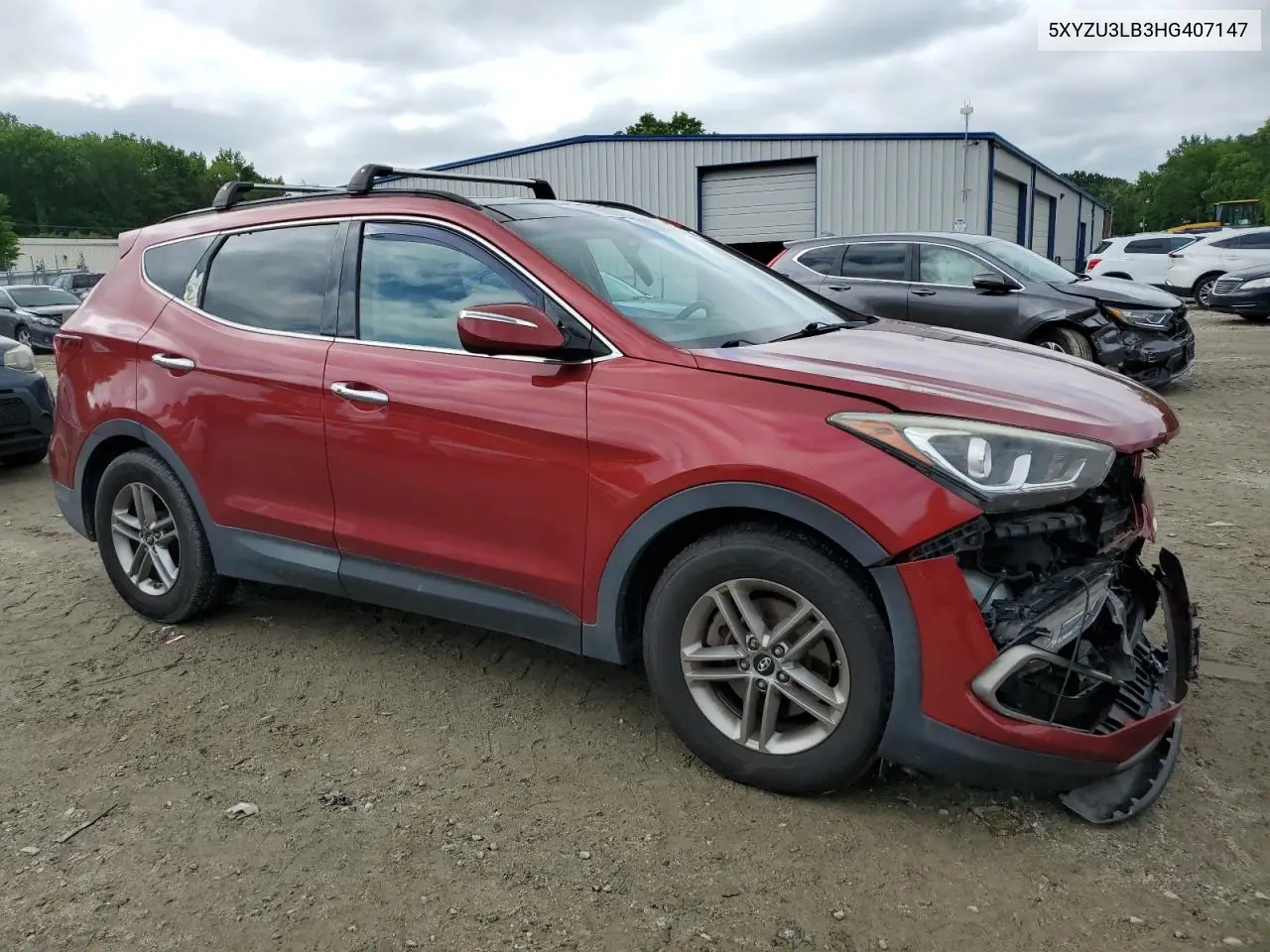 2017 Hyundai Santa Fe Sport VIN: 5XYZU3LB3HG407147 Lot: 56712445