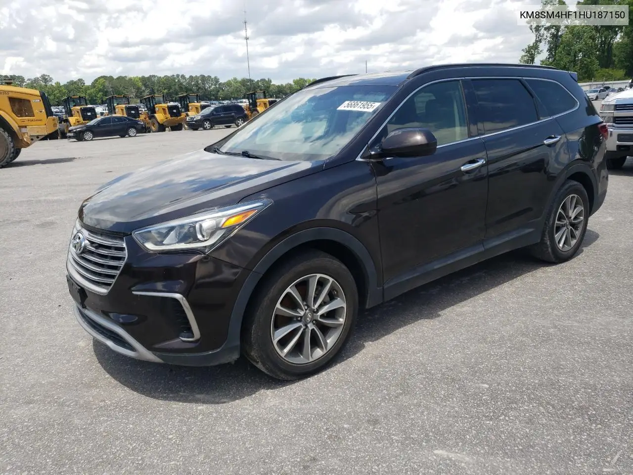 2017 Hyundai Santa Fe Se VIN: KM8SM4HF1HU187150 Lot: 56861955