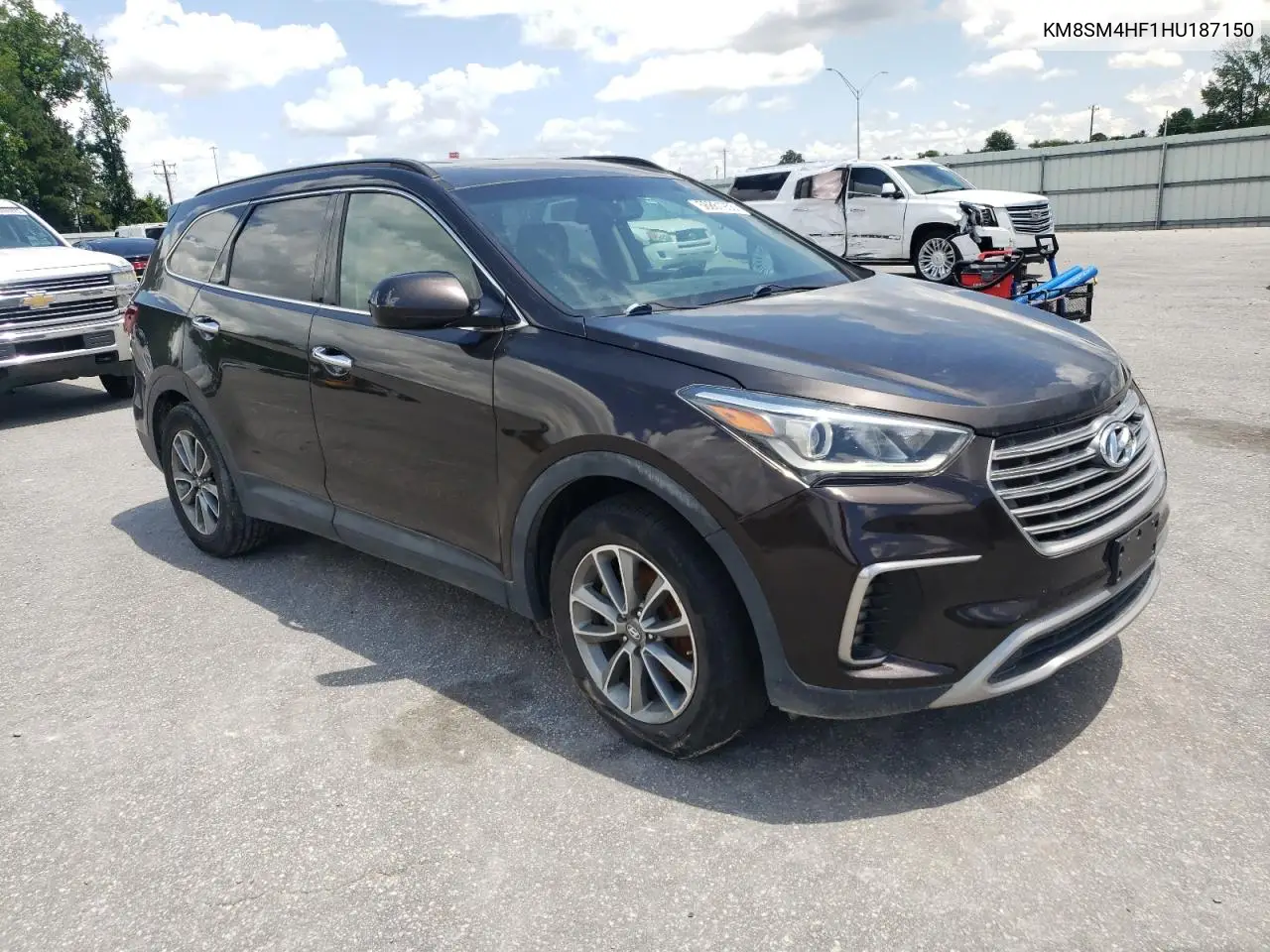 2017 Hyundai Santa Fe Se VIN: KM8SM4HF1HU187150 Lot: 56861955