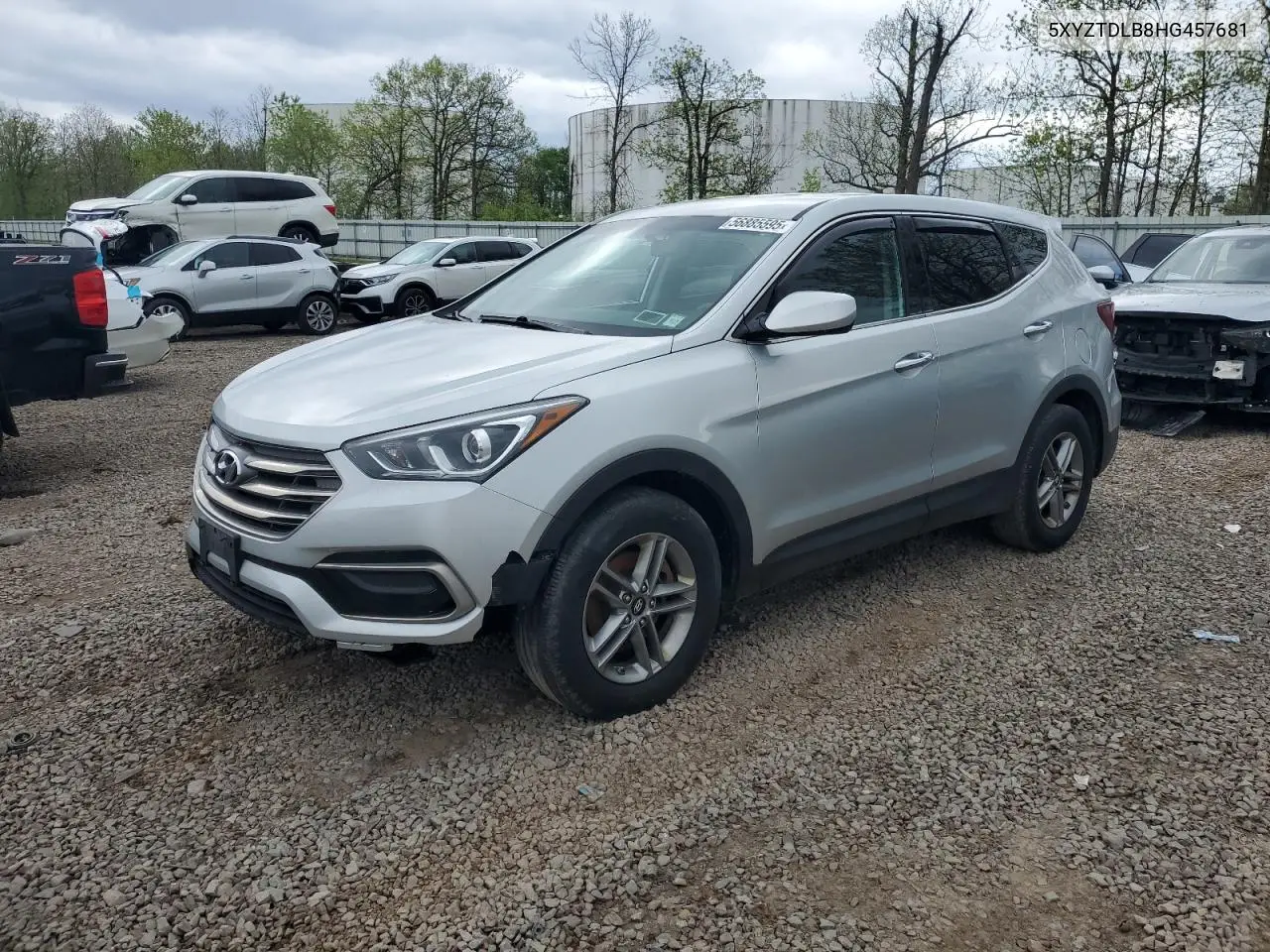 2017 Hyundai Santa Fe Sport VIN: 5XYZTDLB8HG457681 Lot: 56885595