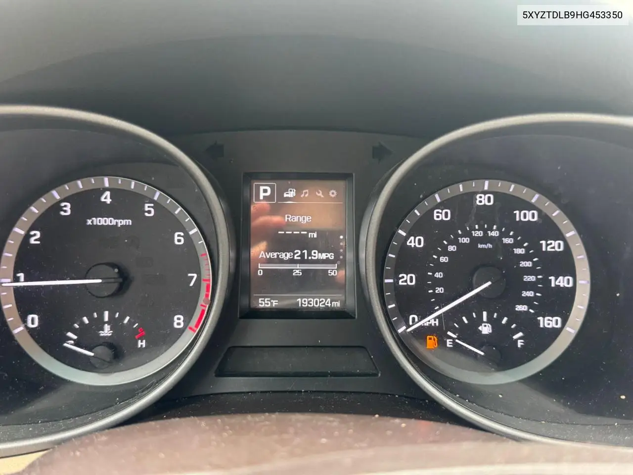 2017 Hyundai Santa Fe Sport VIN: 5XYZTDLB9HG453350 Lot: 58630775
