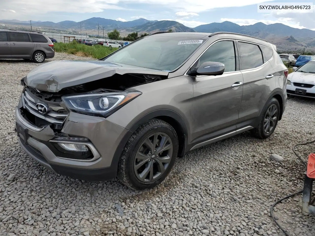 2017 Hyundai Santa Fe Sport VIN: 5XYZWDLA8HG496723 Lot: 60259005