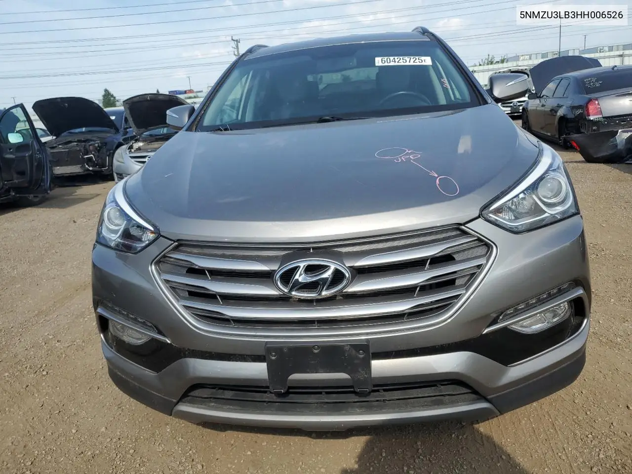 2017 Hyundai Santa Fe Sport VIN: 5NMZU3LB3HH006526 Lot: 60425725