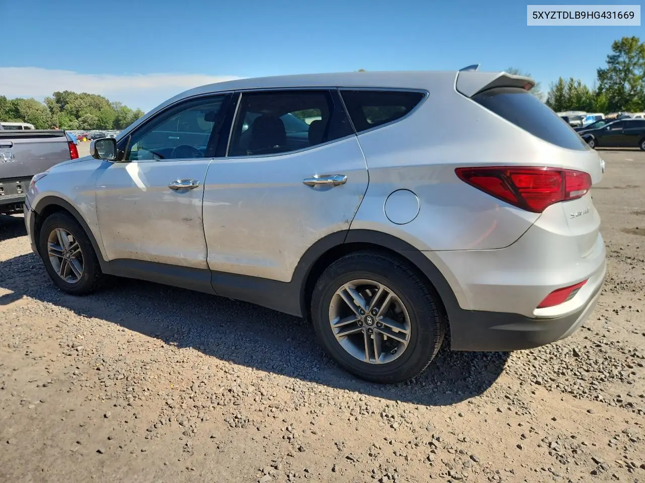 2017 Hyundai Santa Fe Sport VIN: 5XYZTDLB9HG431669 Lot: 61772075
