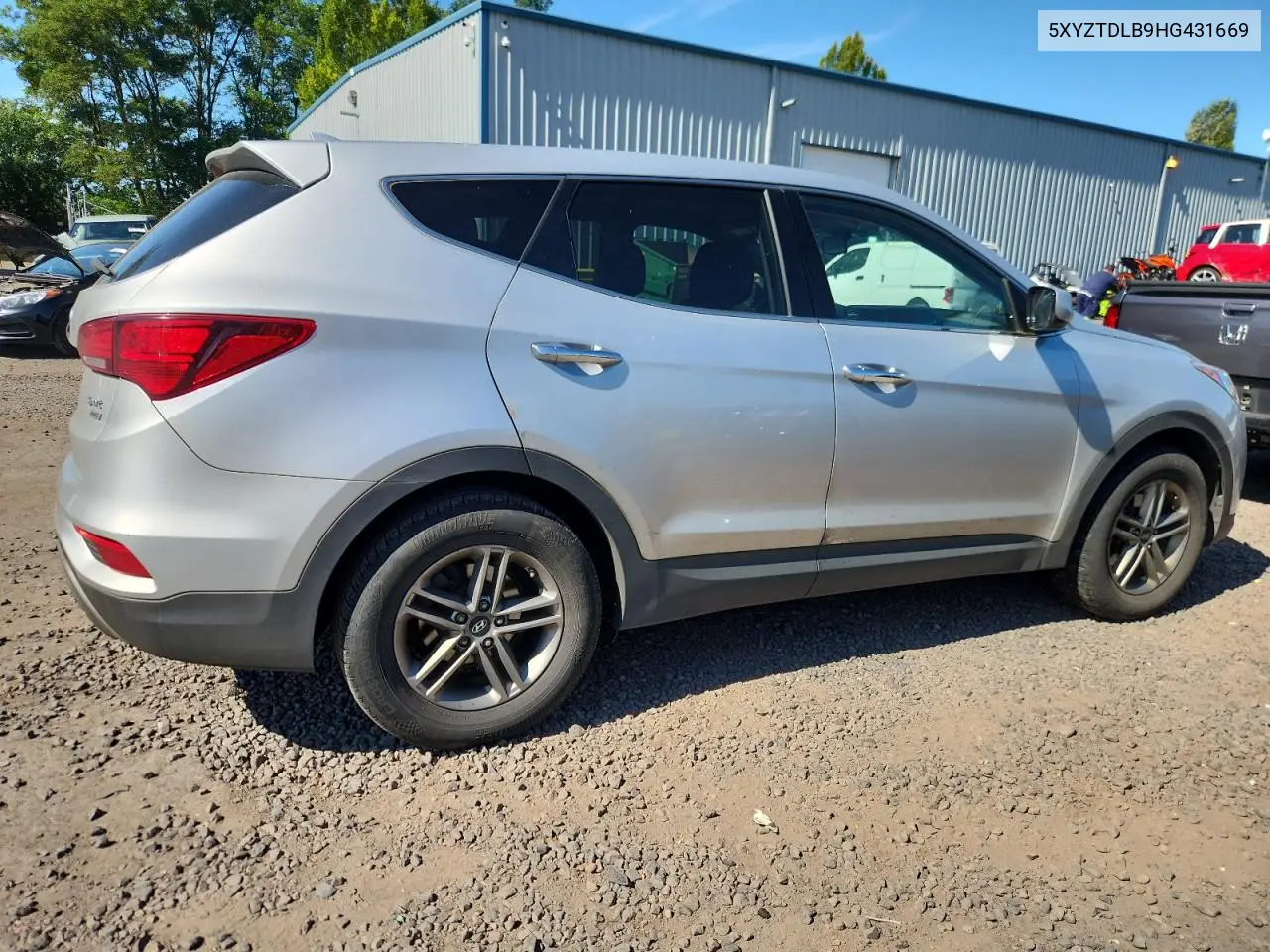 2017 Hyundai Santa Fe Sport VIN: 5XYZTDLB9HG431669 Lot: 61772075