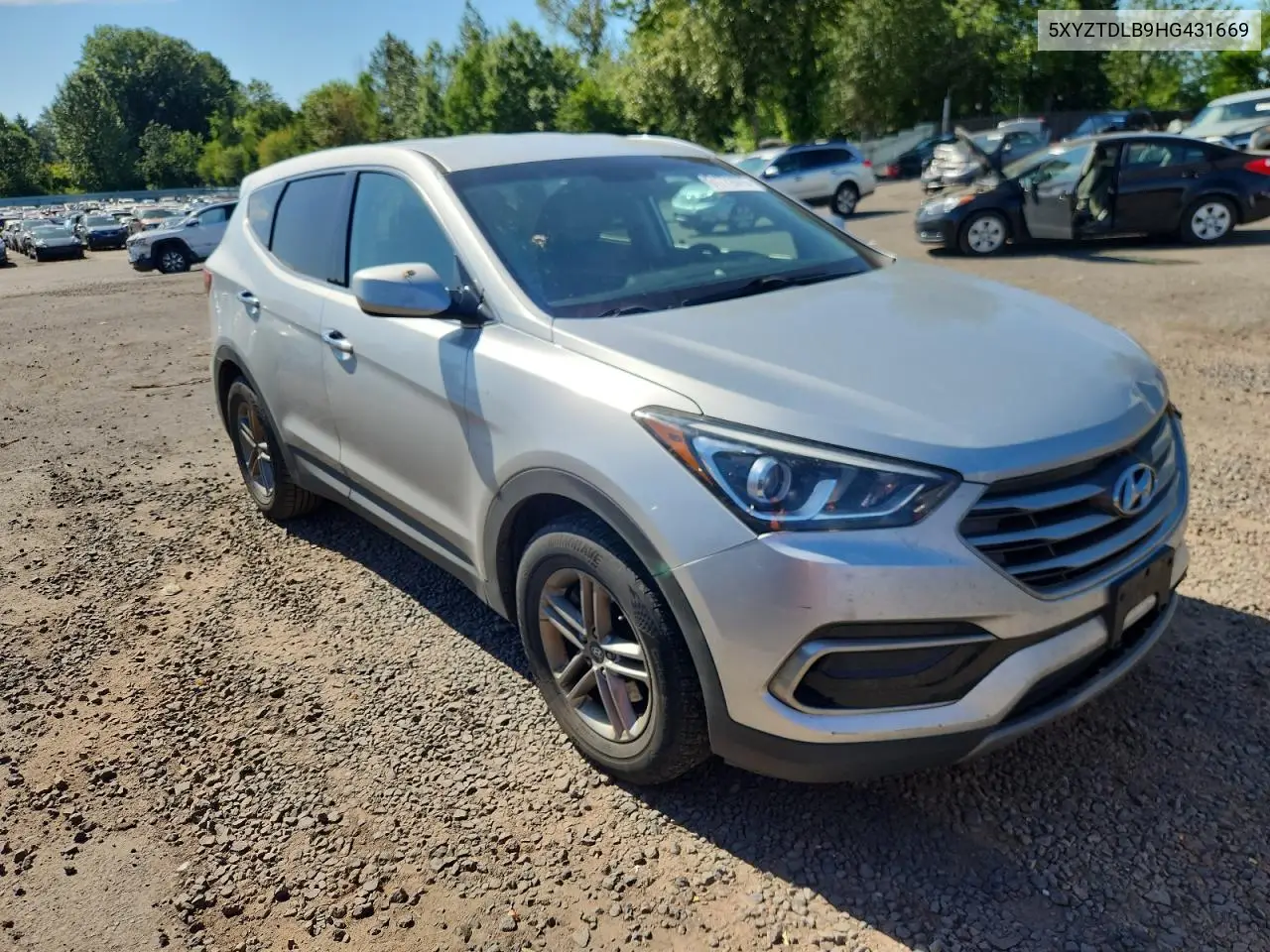 2017 Hyundai Santa Fe Sport VIN: 5XYZTDLB9HG431669 Lot: 61772075
