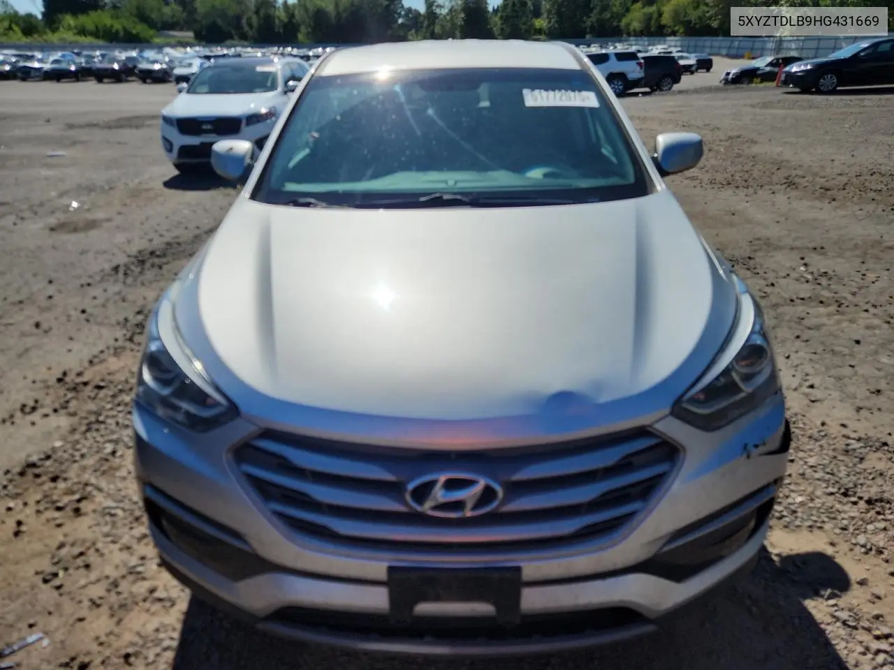2017 Hyundai Santa Fe Sport VIN: 5XYZTDLB9HG431669 Lot: 61772075