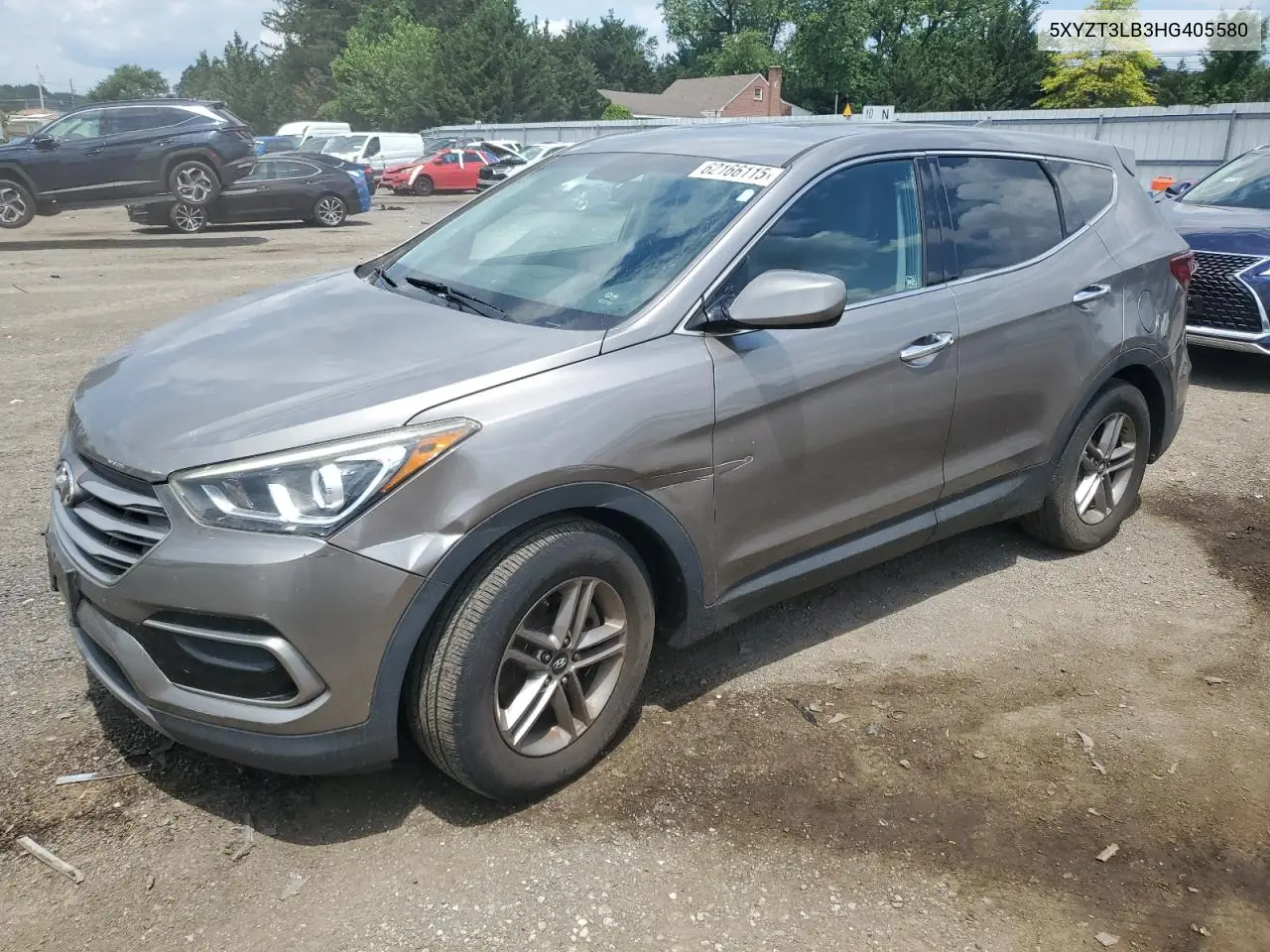 2017 Hyundai Santa Fe Sport VIN: 5XYZT3LB3HG405580 Lot: 62166115