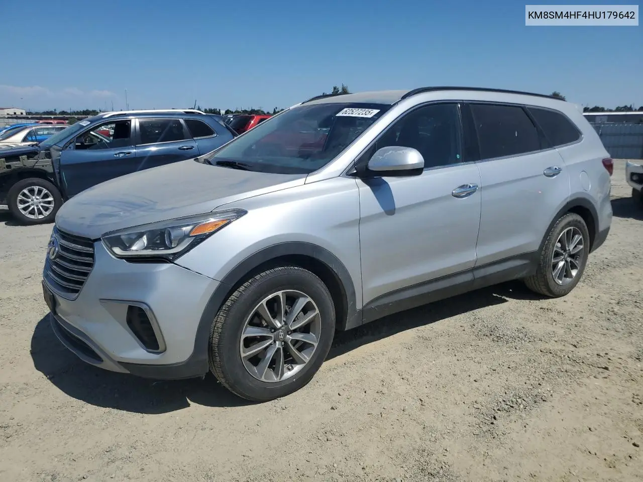 2017 Hyundai Santa Fe Se VIN: KM8SM4HF4HU179642 Lot: 62527235