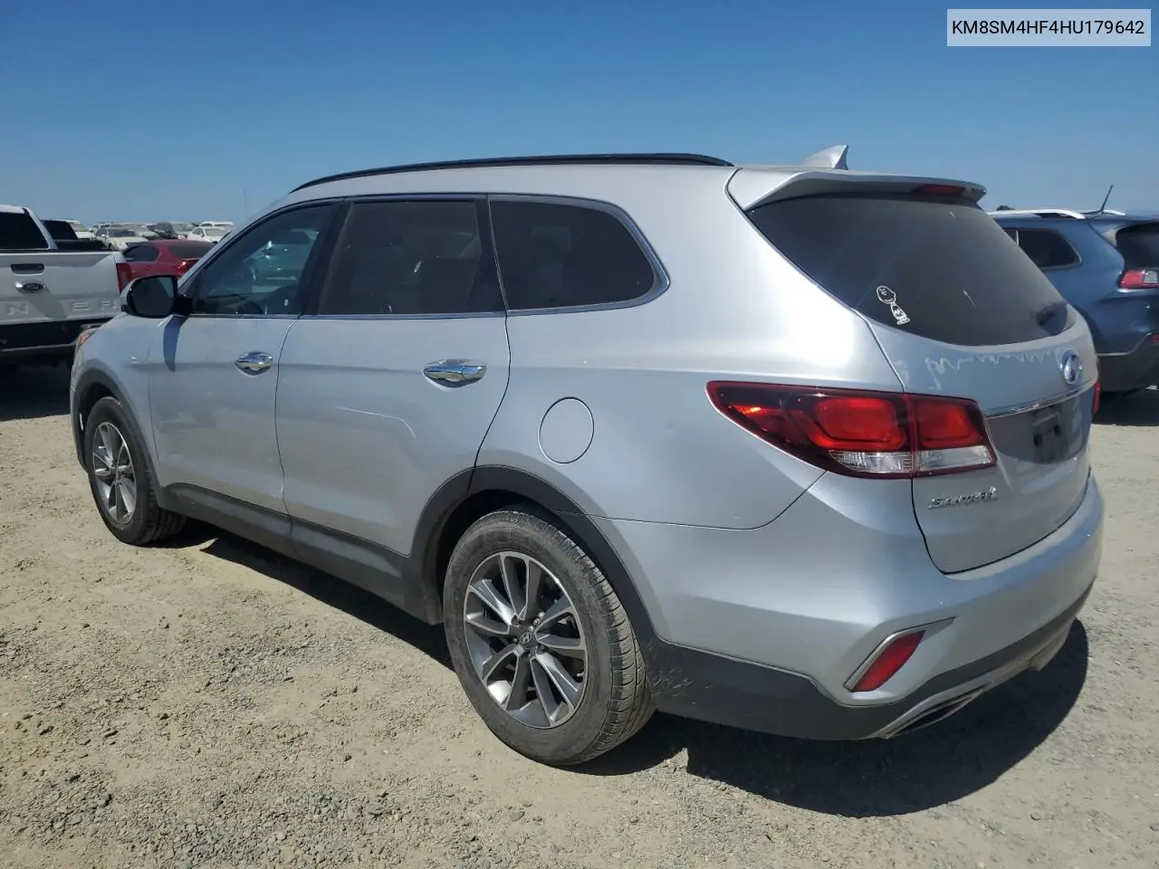2017 Hyundai Santa Fe Se VIN: KM8SM4HF4HU179642 Lot: 62527235