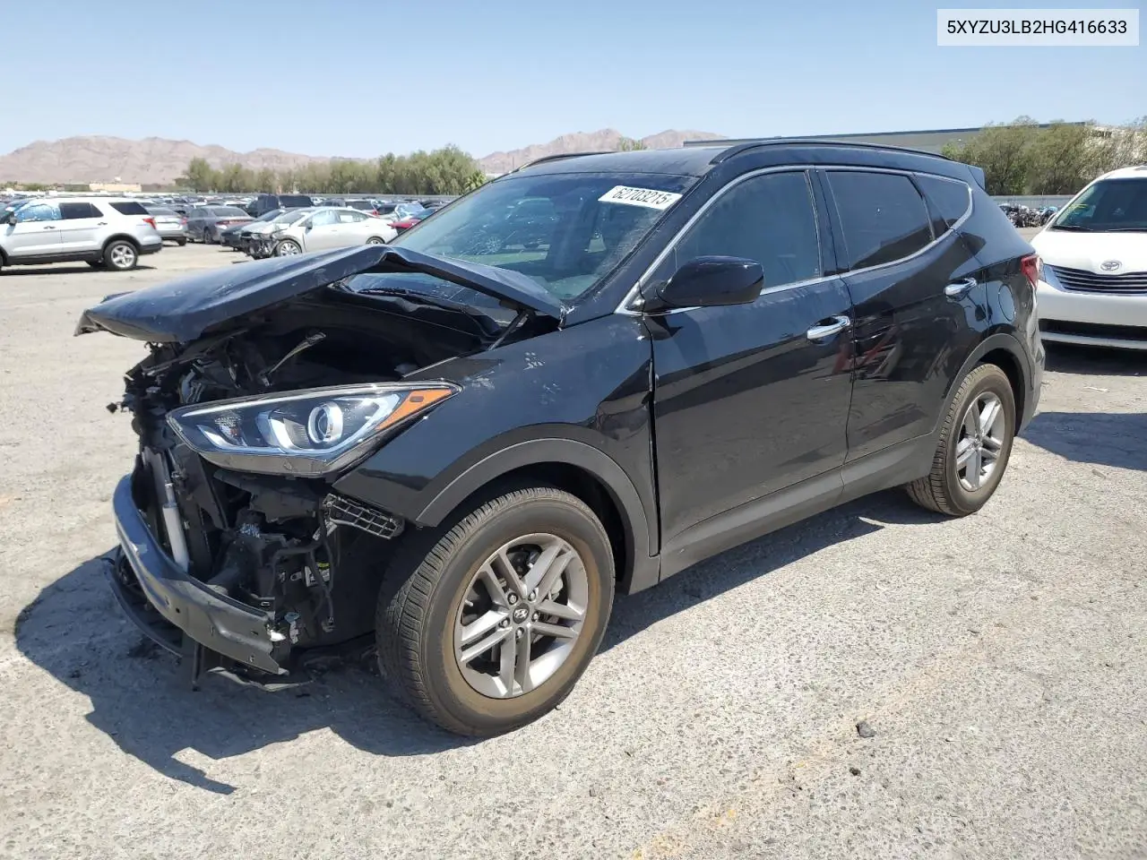 2017 Hyundai Santa Fe Sport VIN: 5XYZU3LB2HG416633 Lot: 62703215