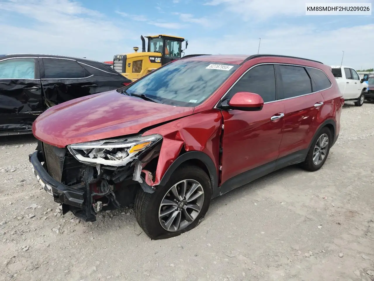 2017 Hyundai Santa Fe Se VIN: KM8SMDHF2HU209026 Lot: 62767955
