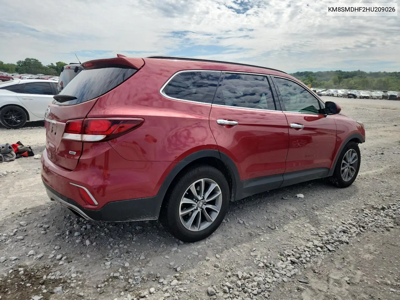 2017 Hyundai Santa Fe Se VIN: KM8SMDHF2HU209026 Lot: 62767955