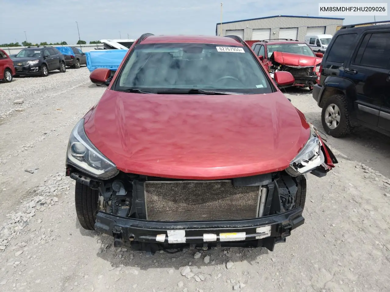 2017 Hyundai Santa Fe Se VIN: KM8SMDHF2HU209026 Lot: 62767955